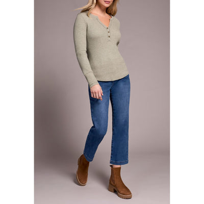 Haut Henley avec boutons