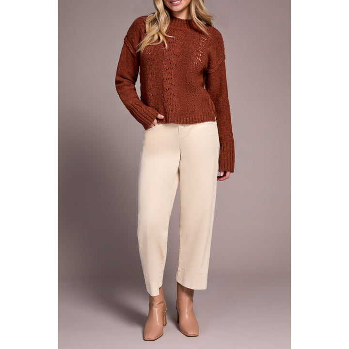 Crew Neck Sweater w/ Drop Shoulder