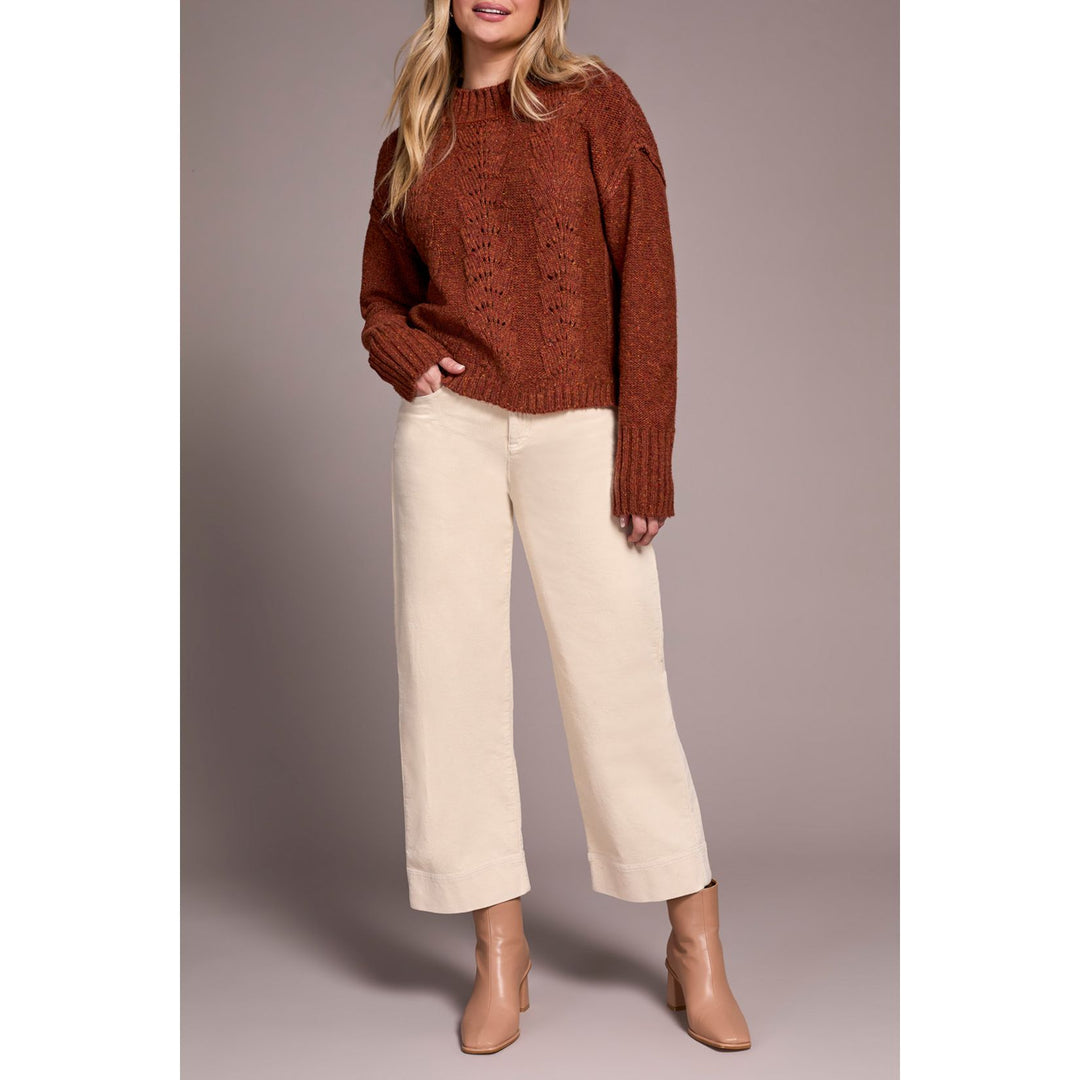 Crew Neck Sweater w/ Drop Shoulder