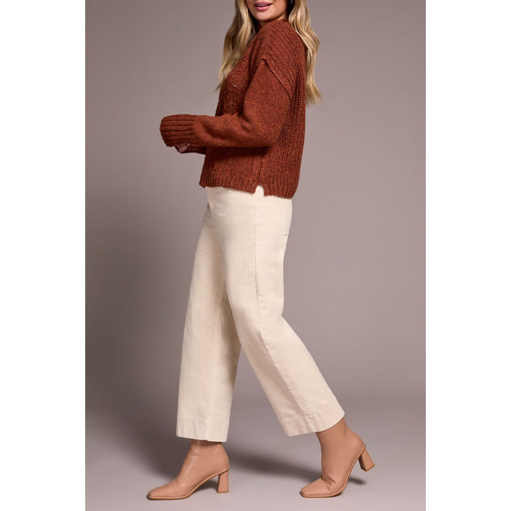 Crew Neck Sweater w/ Drop Shoulder