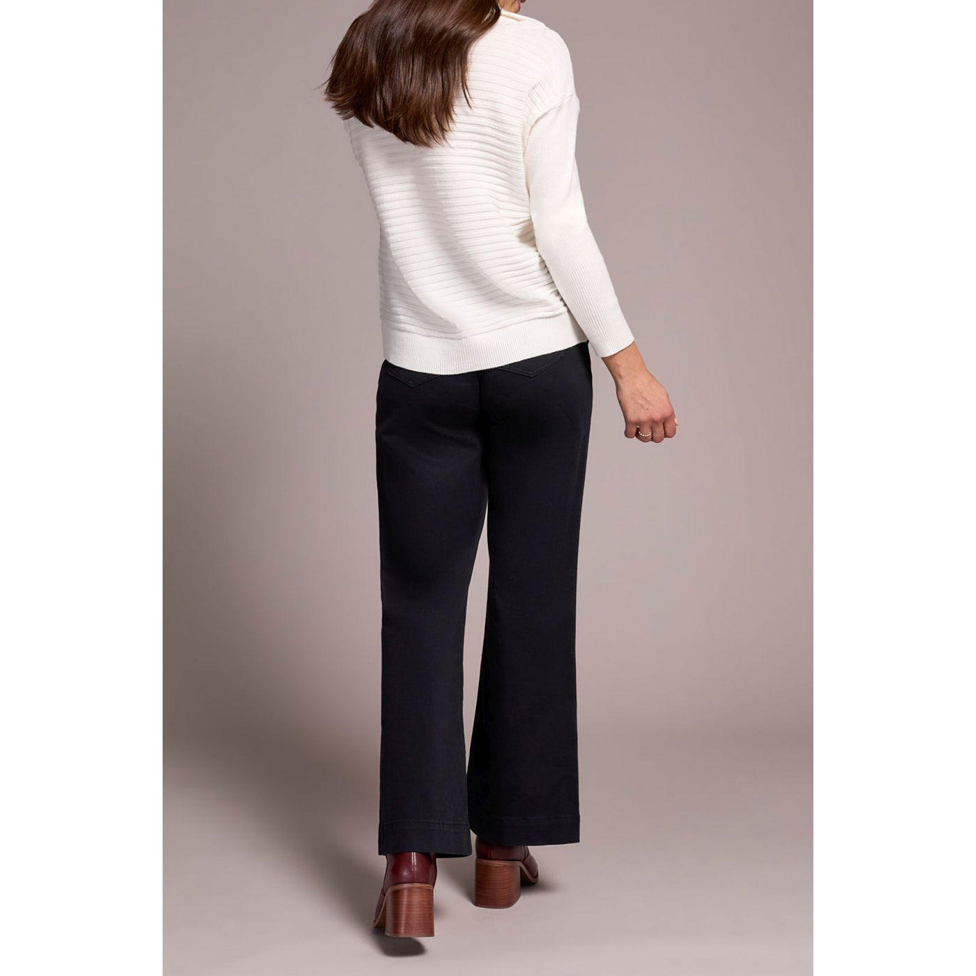Zip Up V-Neck Sweater