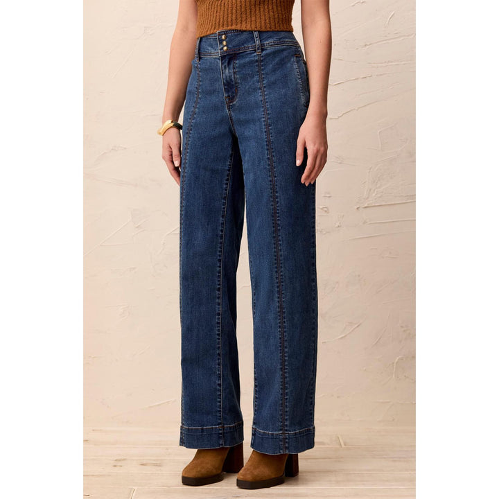 Audrey Hugging Wide Denim Pant