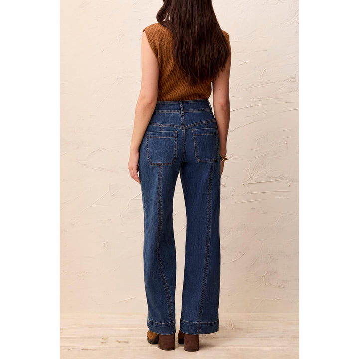 Audrey Hugging Wide Denim Pant