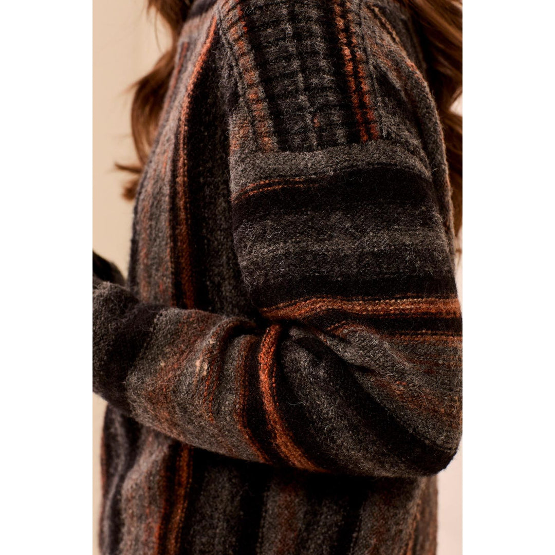 Yarn Dye Boat Neck Sweater