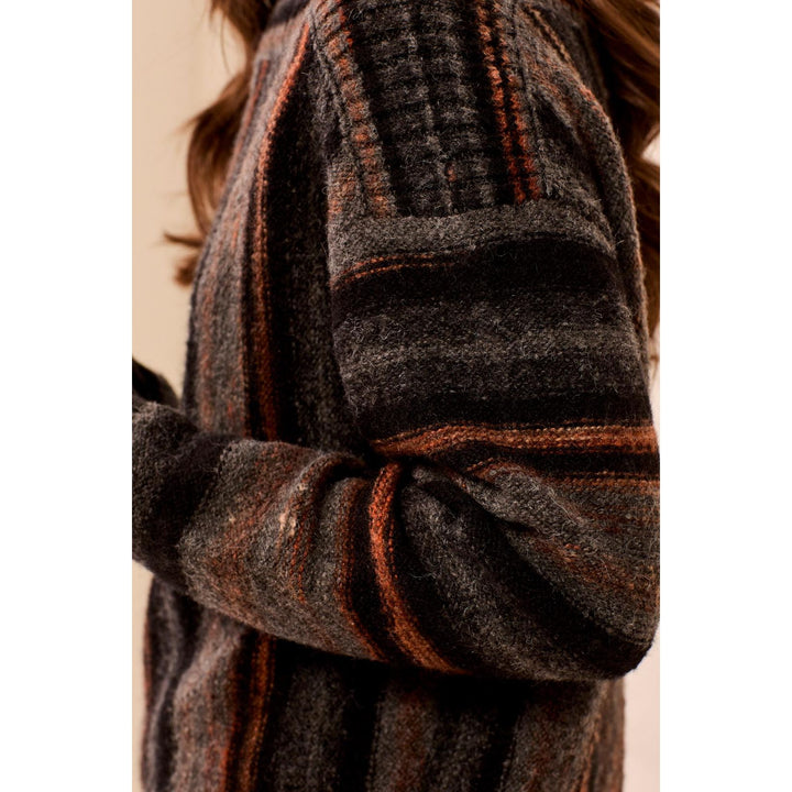 Yarn Dye Boat Neck Sweater