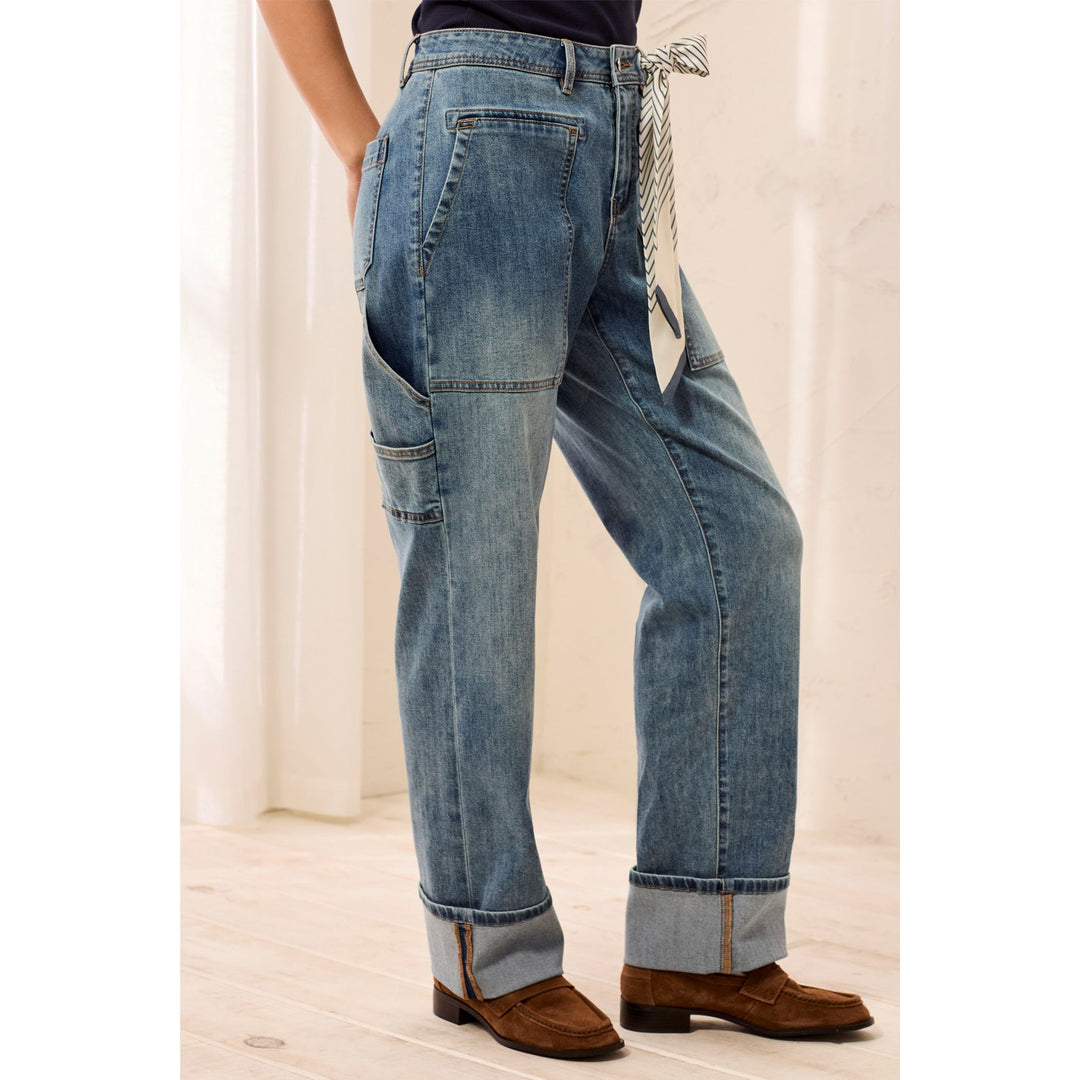 Audrey Carpenter Jean w/ Removable Scarf