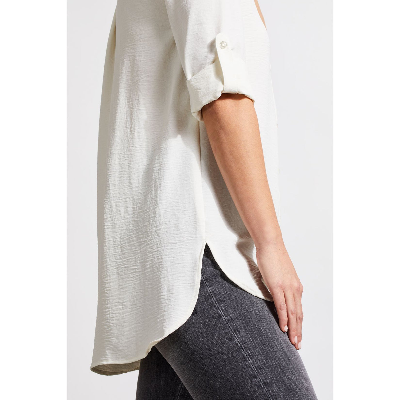 Pebbled Crepe Tunic