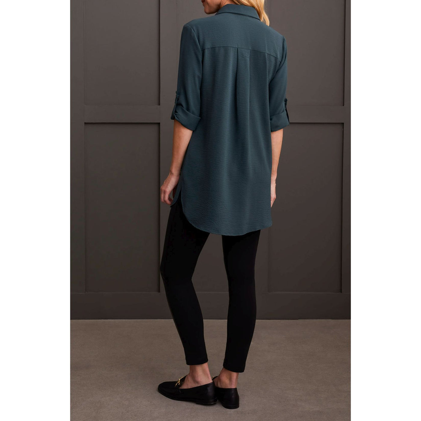 Pebbled Crepe Tunic