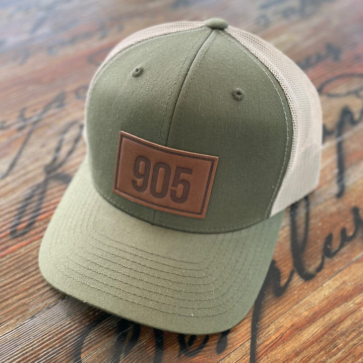 Leather Patch Hat - 905
