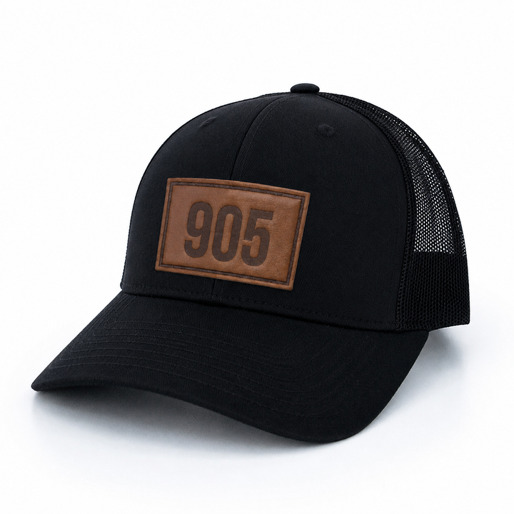 Leather Patch Hat - 905