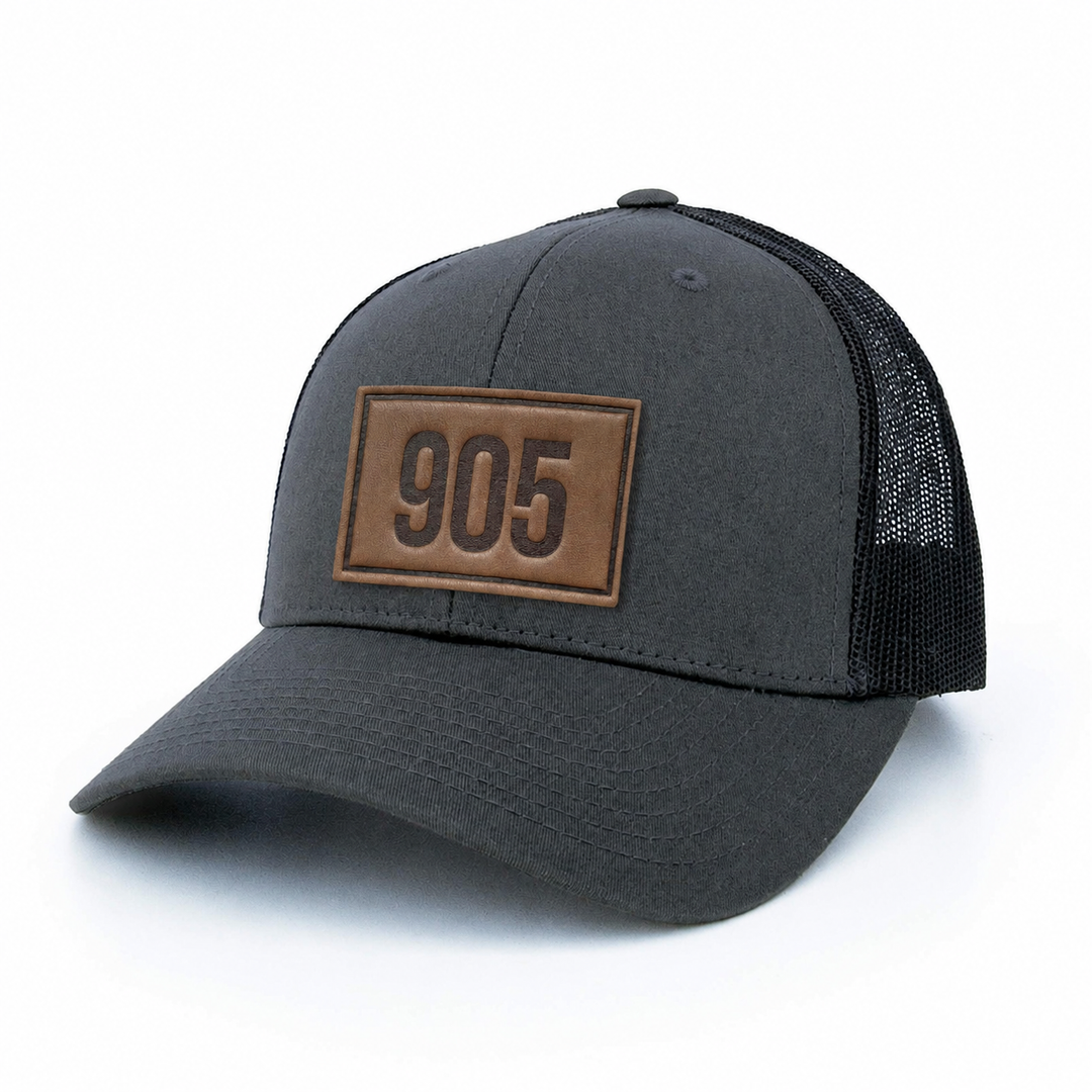 Leather Patch Hat - 905
