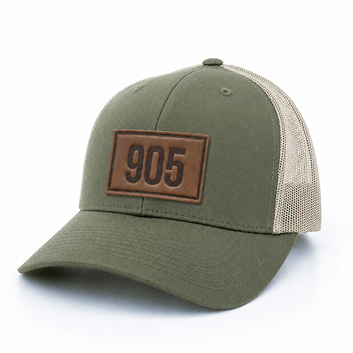 Leather Patch Hat - 905