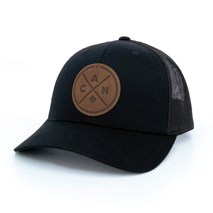 Leather Patch Hat - Canada Compass