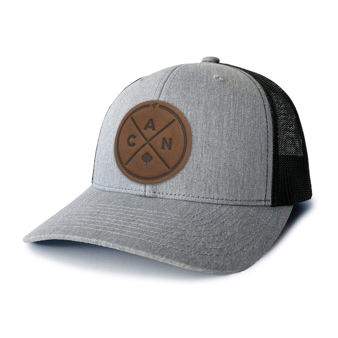 Leather Patch Hat - Canada Compass