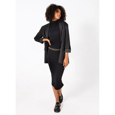 Bamboo Sleeveless Turtleneck Dress