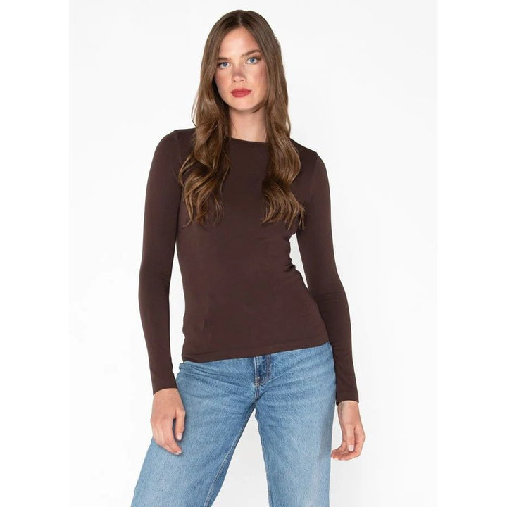 Bamboo Long Sleeve Crew Neck Top