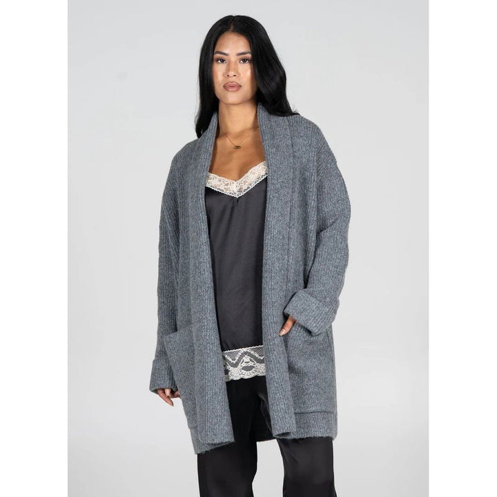 Oversized Open Cardigan