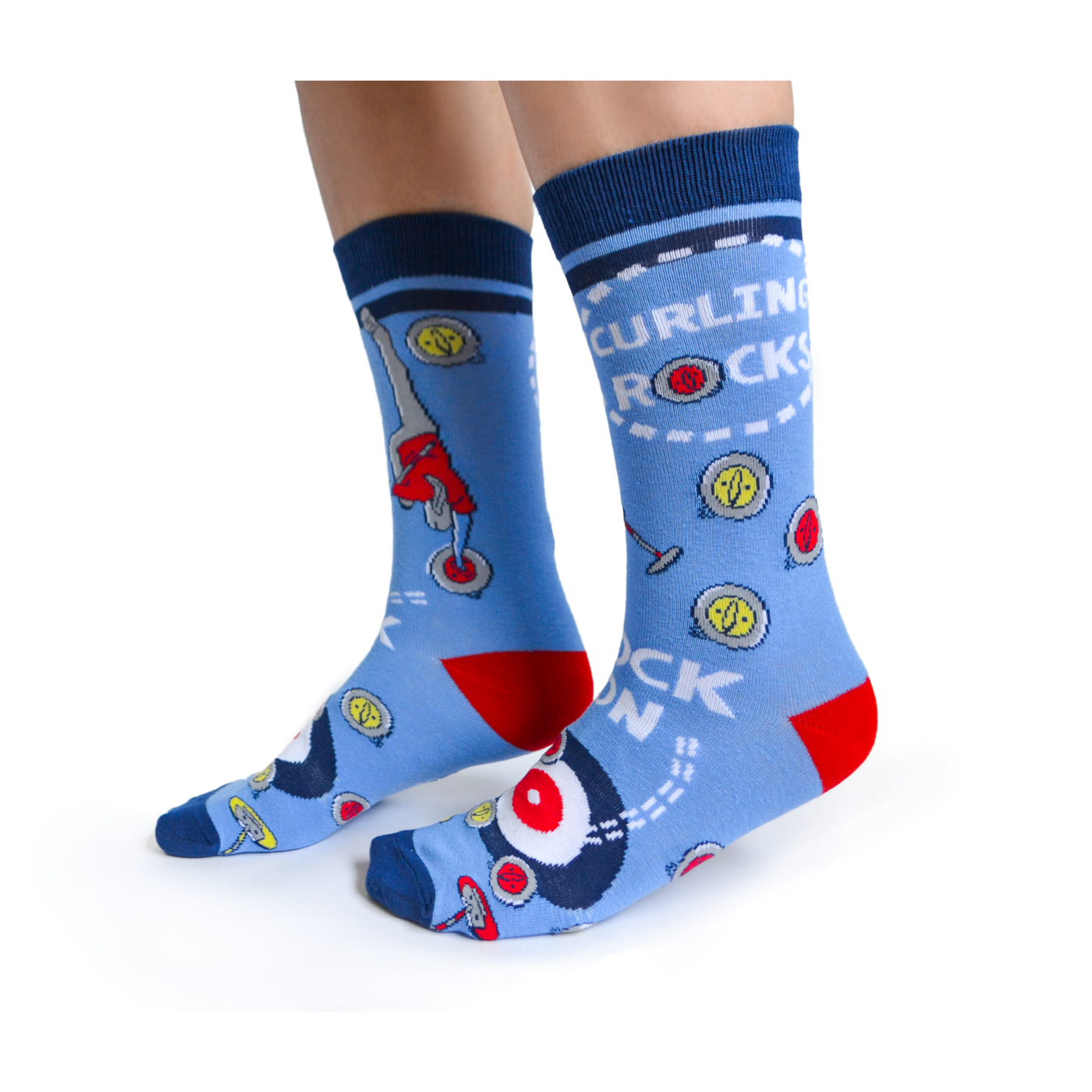 Women's Sock - Curling Rocks