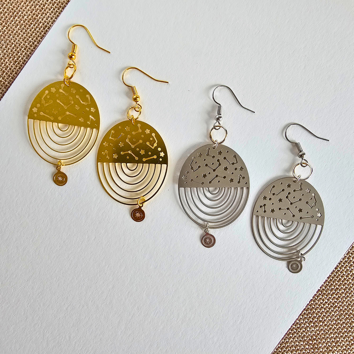 Boucles d'oreilles satellites