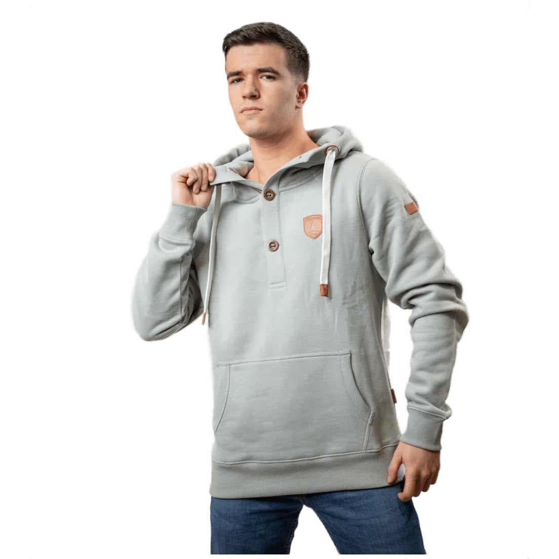 Jedd Button Placket Hoodie