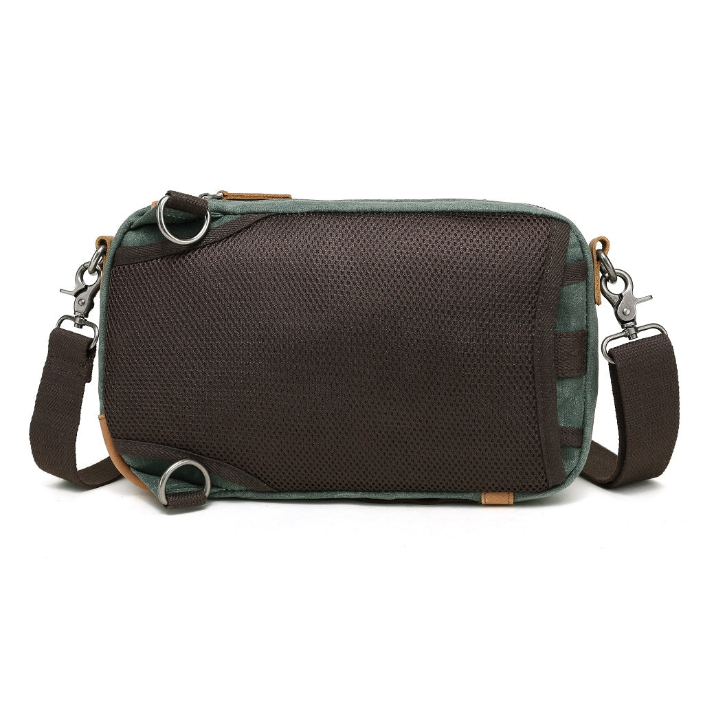 Bolso bandolera multifunción de lona encerada