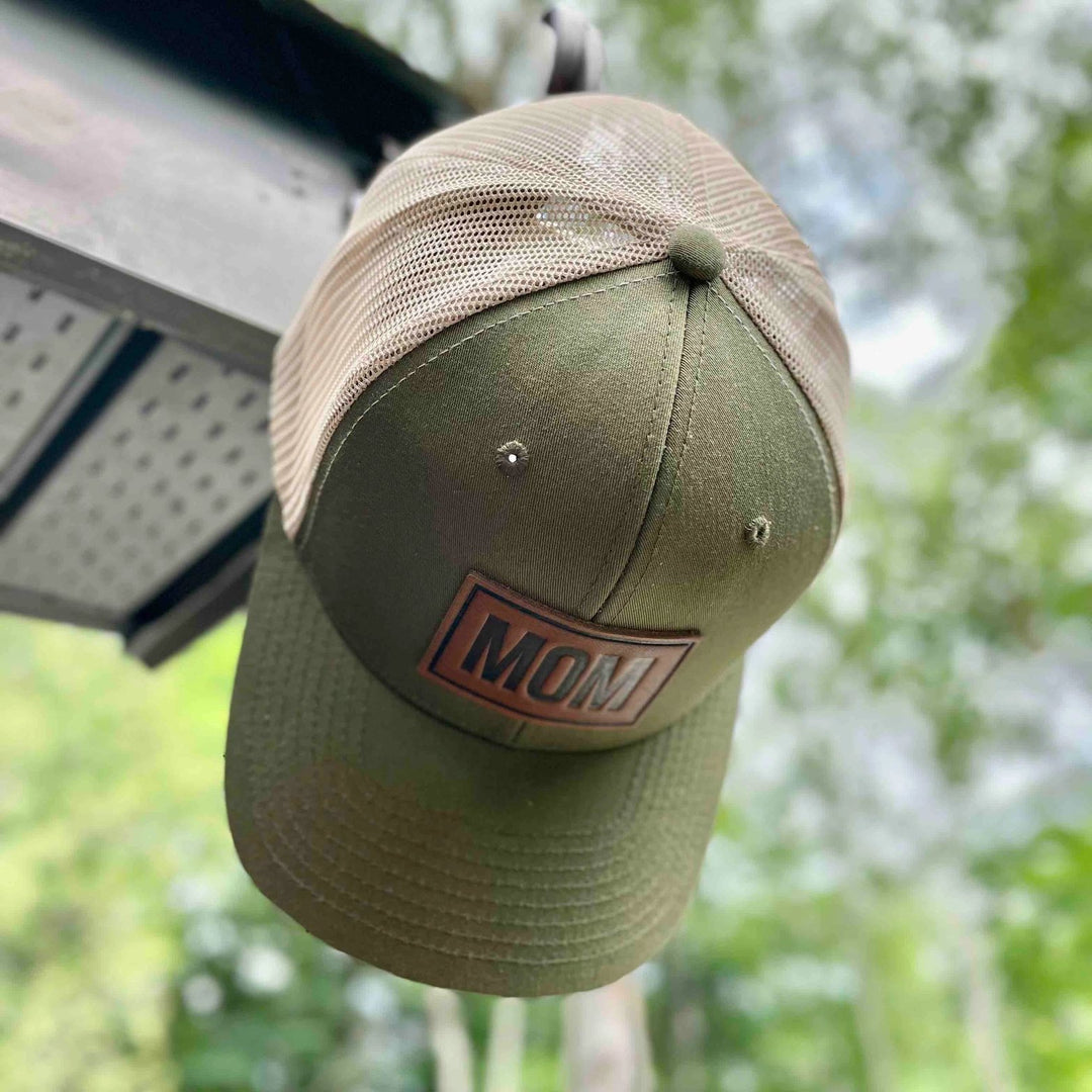 Leather Patch Hat - Mom