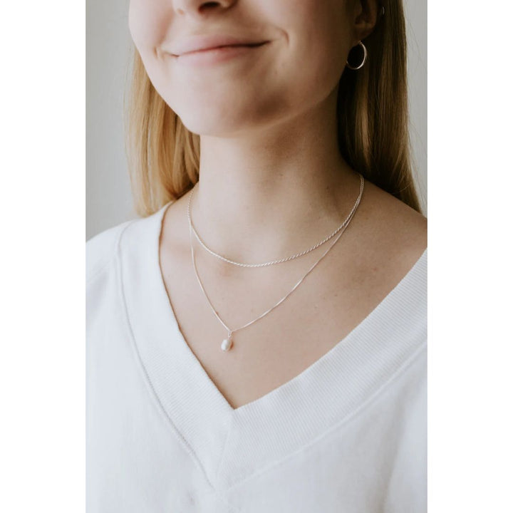 Pearl Necklace - Sterling Silver