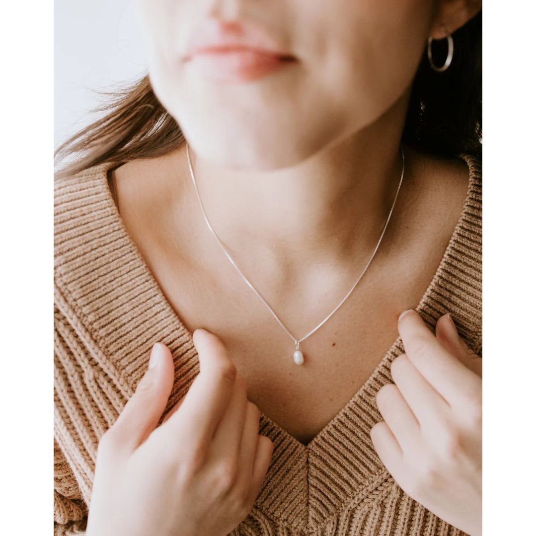 Pearl Necklace - Sterling Silver