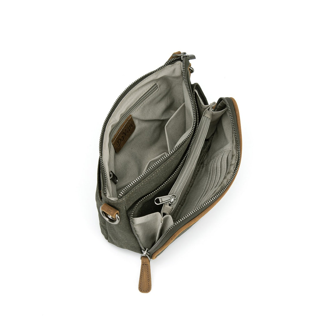 Bolso de hombro pequeño de lona