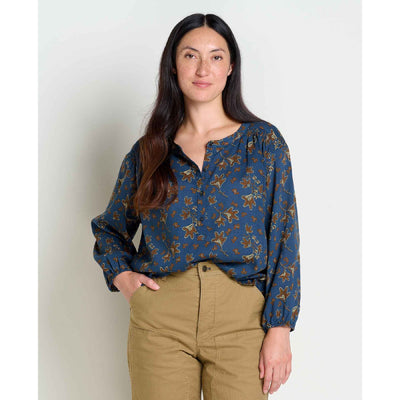 Manzana Long Sleeve Peasant Top