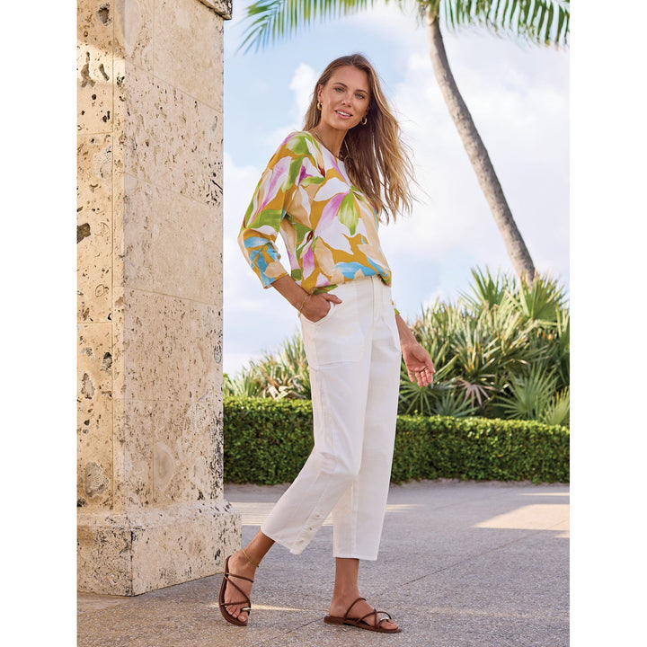 Soft Yarn 3/4 Sleeve Crewneck Sweater