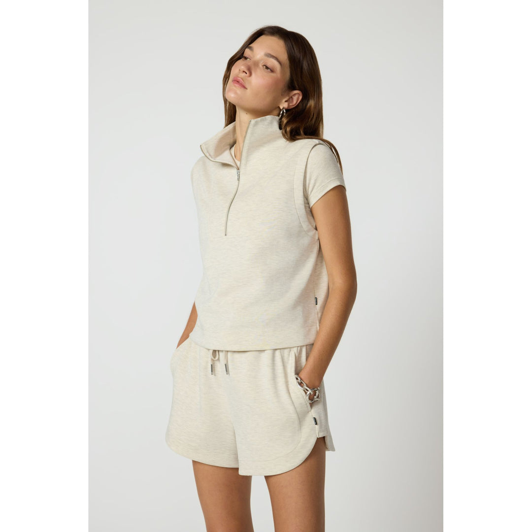 Dreamweave Half Zip Mock Neck Tank