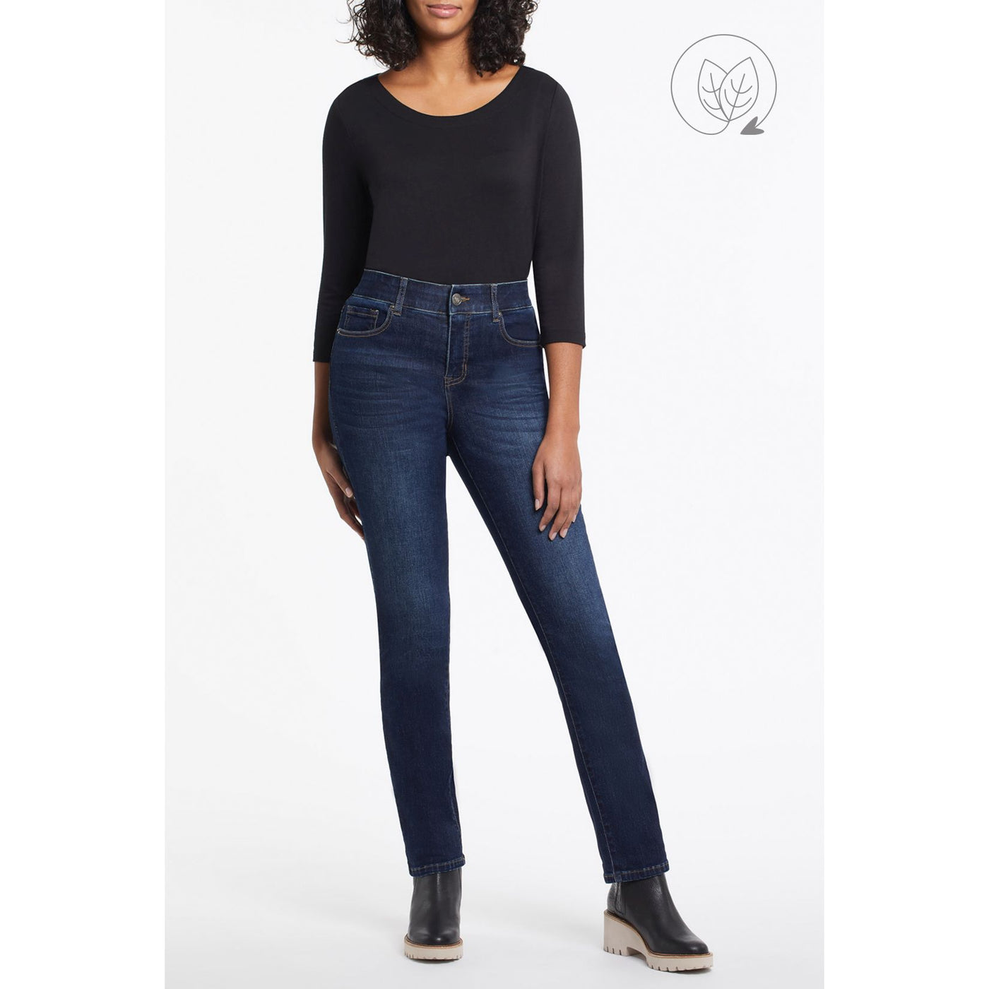 Petite Sophia Curvy Straight Leg Jean