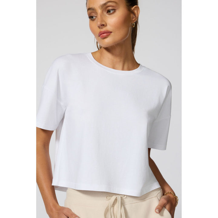 Boxy Cropped Pima Tee