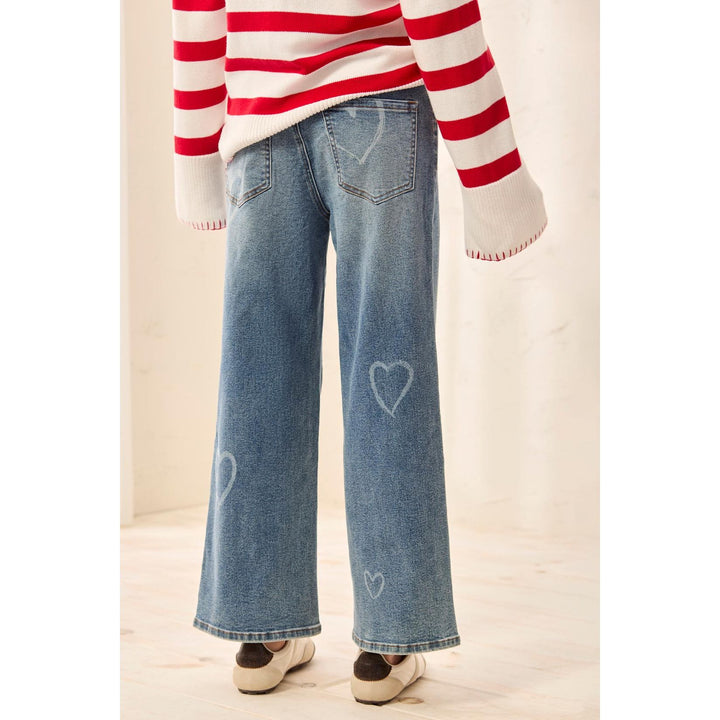 Sophia Curvy Printer Super Straight Ankle Jean