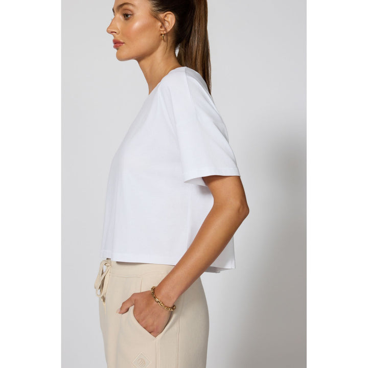 Boxy Cropped Pima Tee