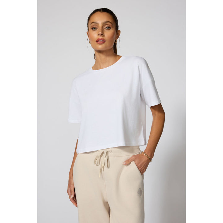 Boxy Cropped Pima Tee