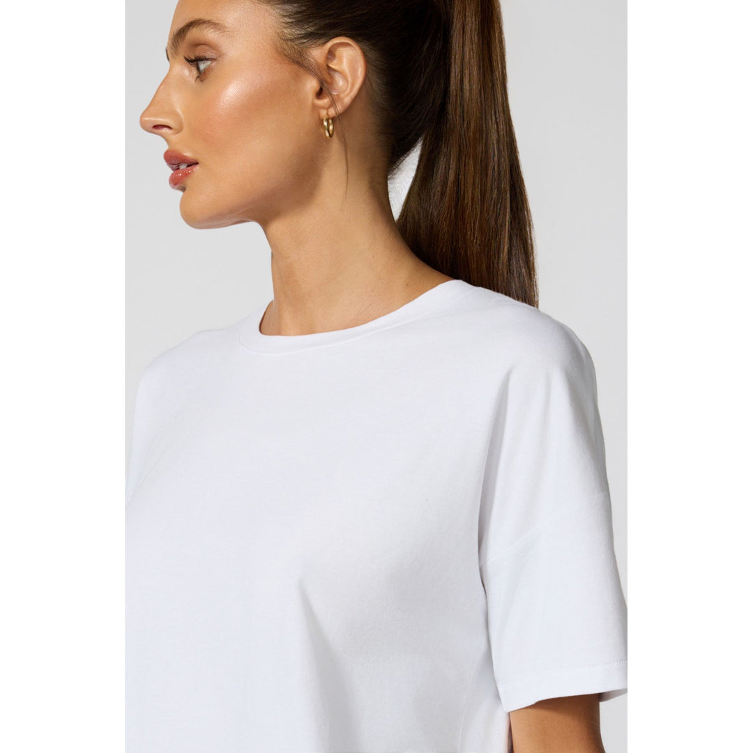 Boxy Cropped Pima Tee