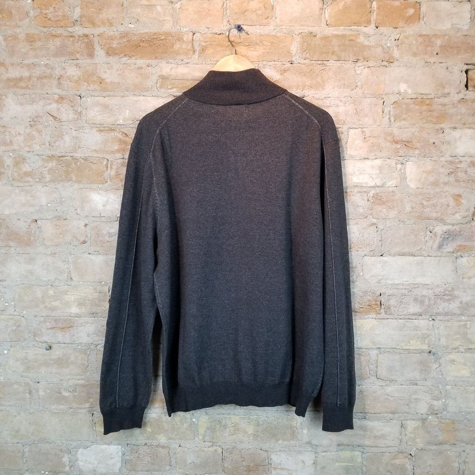 Pull entièrement zippé en anthracite