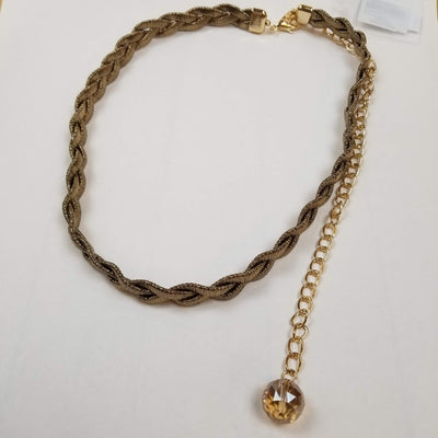 Thin Woven Belt With Chain