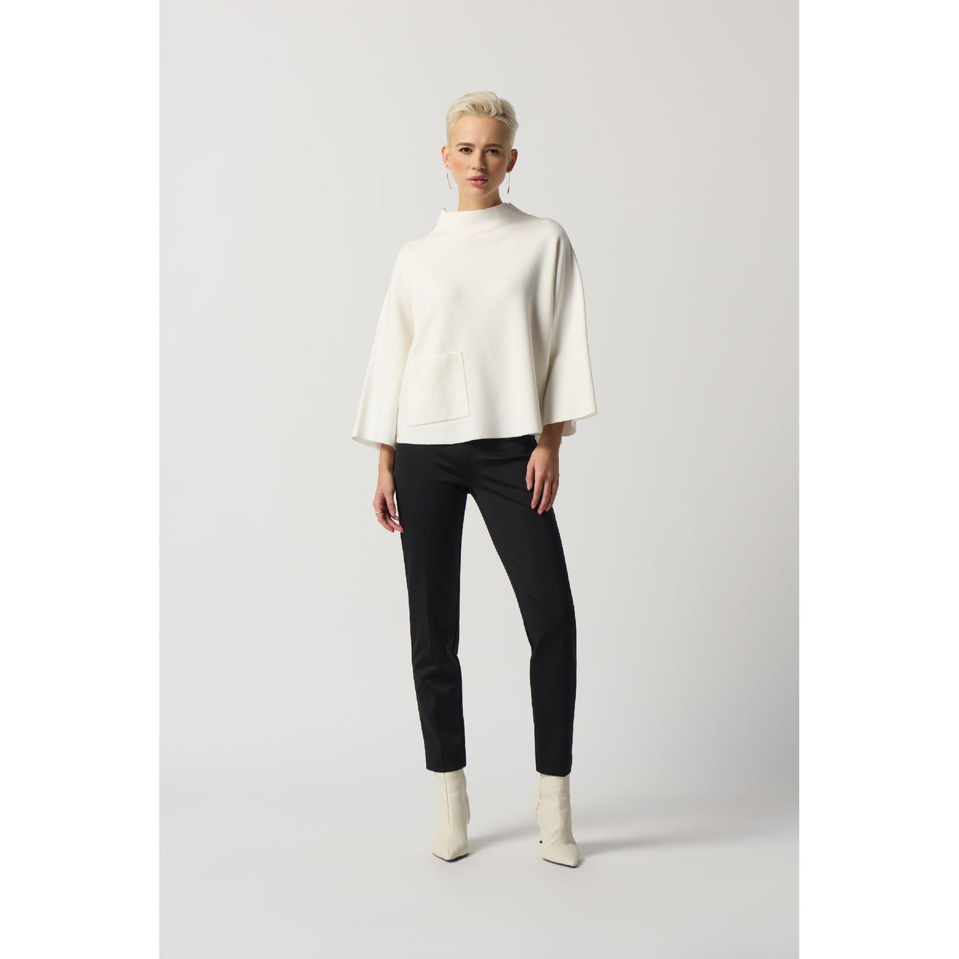 Funnel Neck Boxy Top