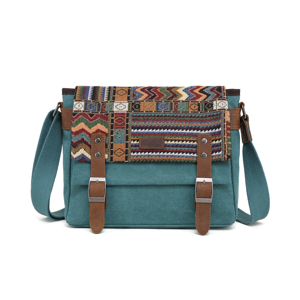 Bolso Bandolera Pequeño con Diseño Azteca