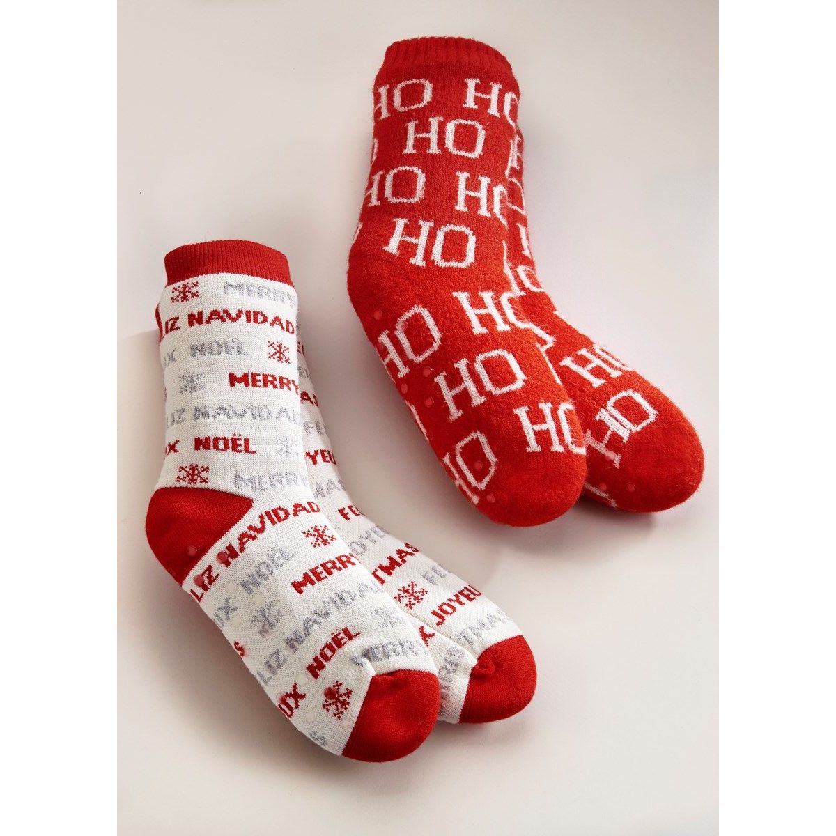 Chaussettes douillettes Merry Lil Helper du Père Noël