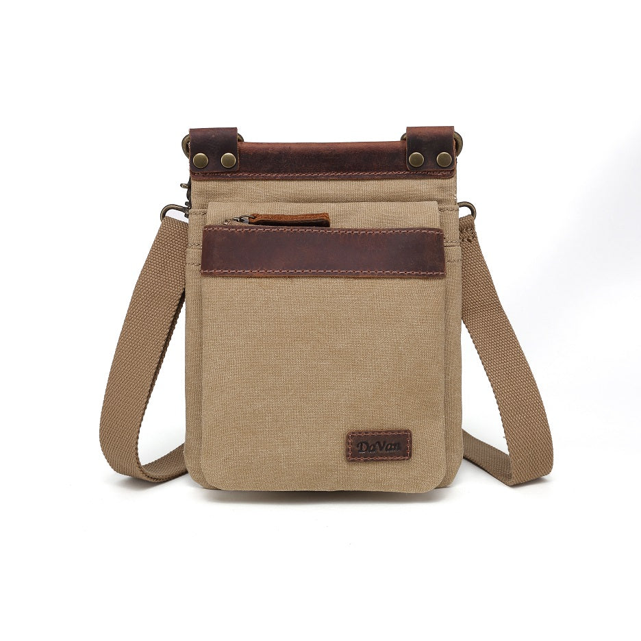 Bolso de hombro pequeño de lona
