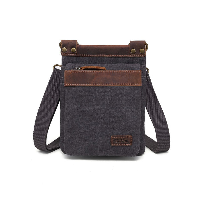 Bolso de hombro pequeño de lona