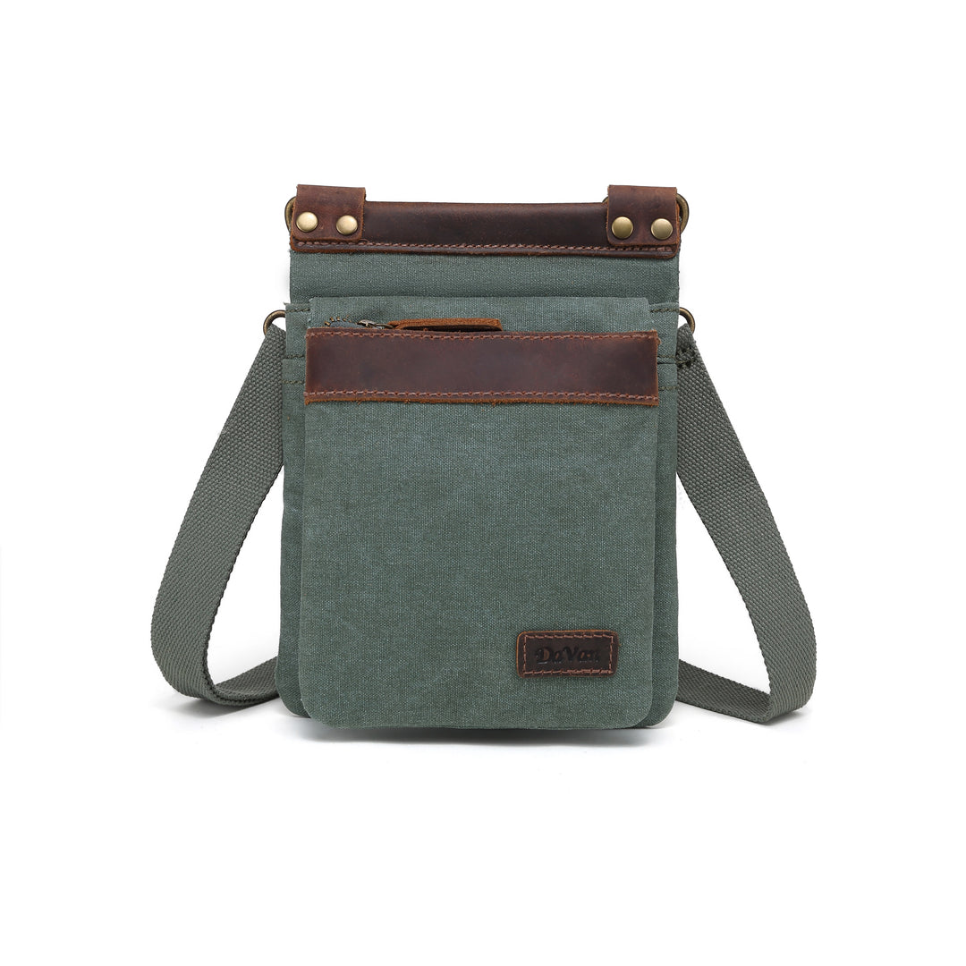 Bolso de hombro pequeño de lona