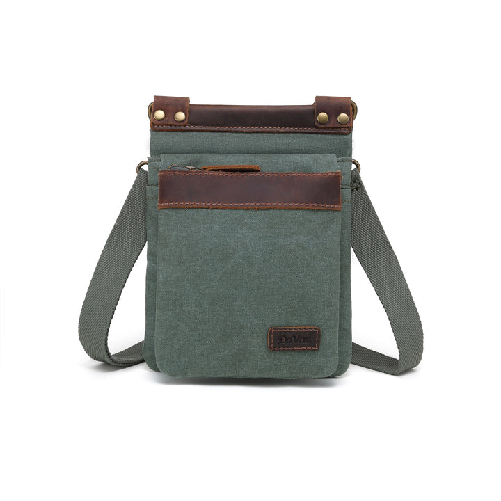 Bolso de hombro pequeño de lona