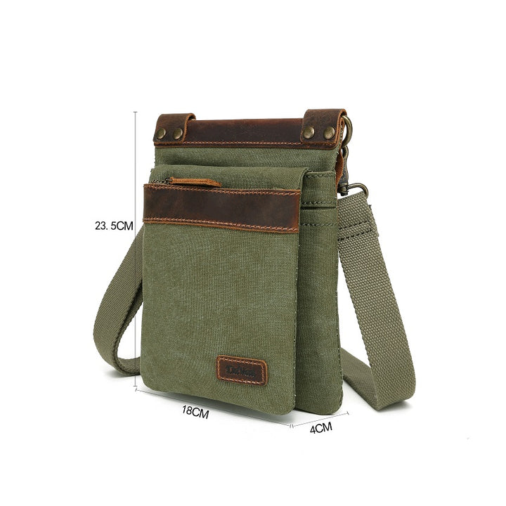 Bolso de hombro pequeño de lona