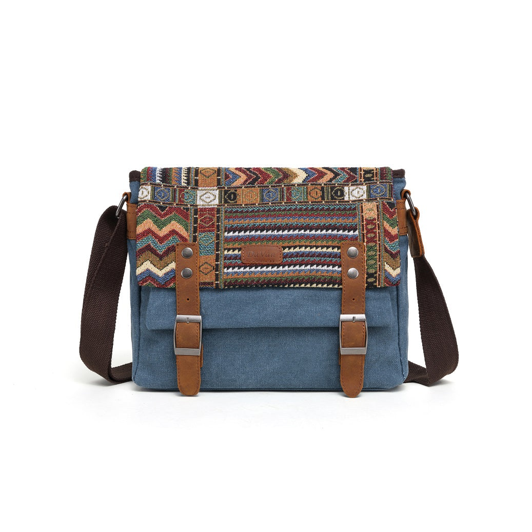 Small Messenger Bag with Aztec Design