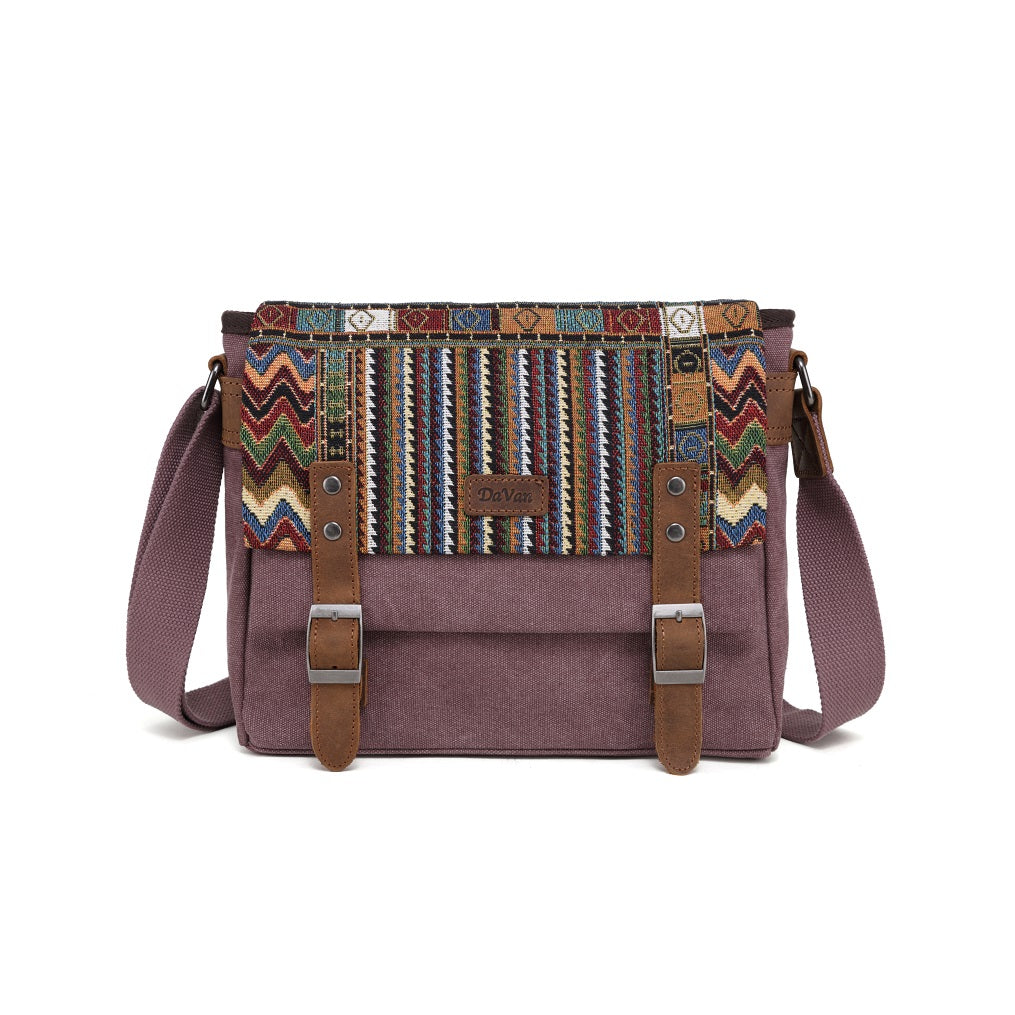 Bolso Bandolera Pequeño con Diseño Azteca